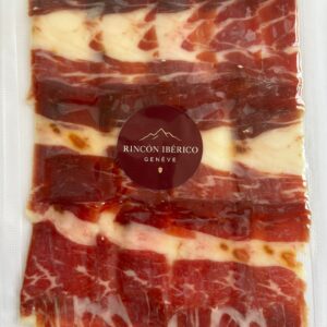 Jambon ibérique de bellota tranché a la main (100 g)