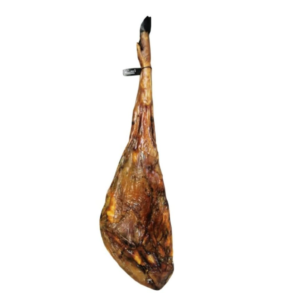 Jambon ibérique de bellota 100% pur race de Monesterio. Étiquette noire